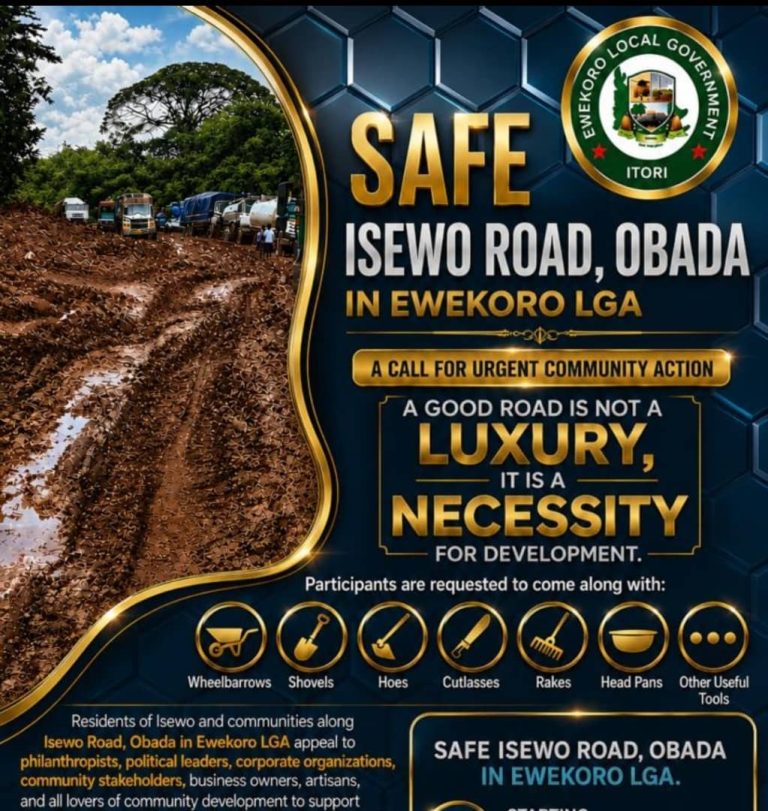 Over 100,000 Residents Trapped by Neglect as Isewo Road In Obada Oko Becomes Daily Nightmare, Residents Appeal to Gov Abiodun, Yayi to Fix Lifeline Road