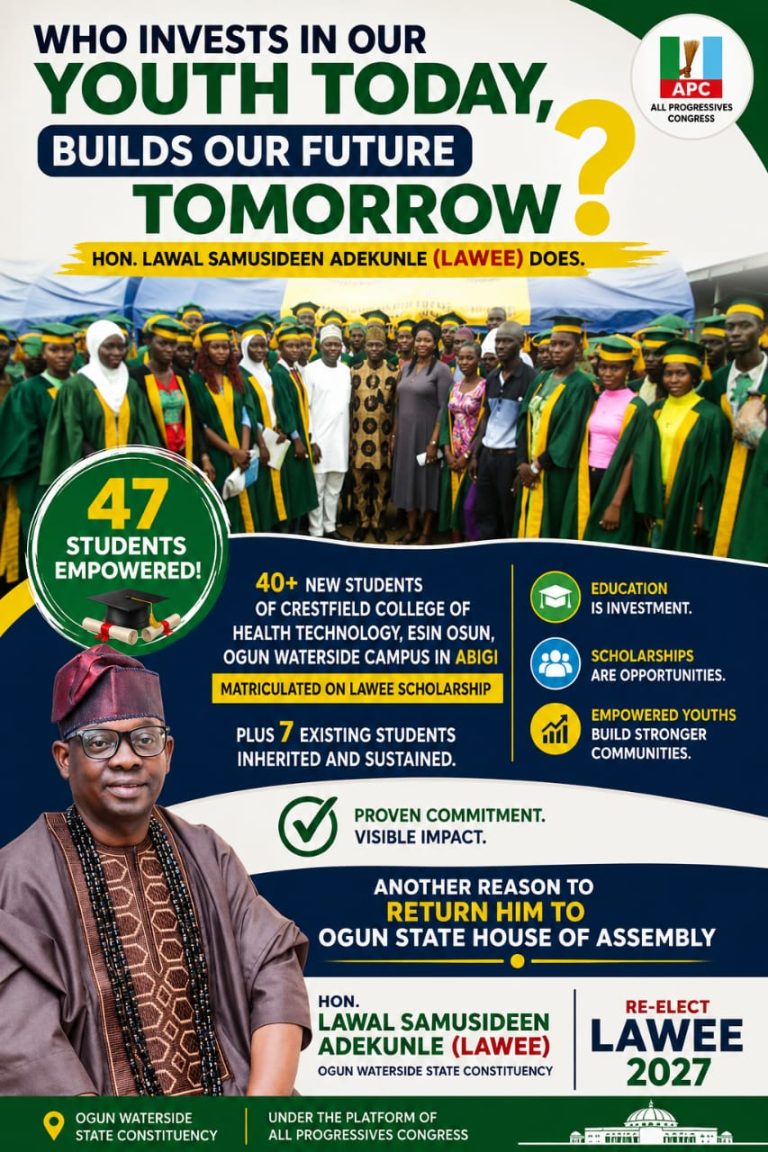 Ogun Waterside State Assembly Lawmaker, Lawee Sponsors 40 Fresh Students, Retains Seven Others on Scholarship Scheme
