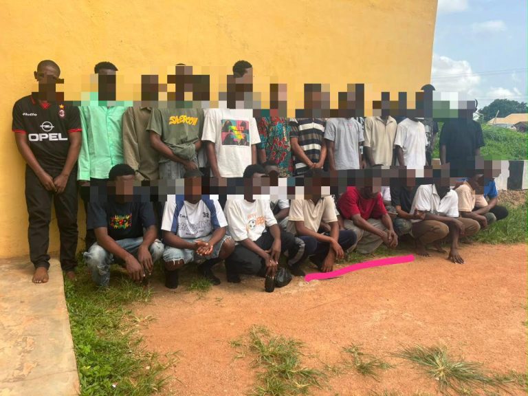 Police Foil Suspected Cult Initiation in Ogun, Arrest 30, Recover Vehicles and Exhibits