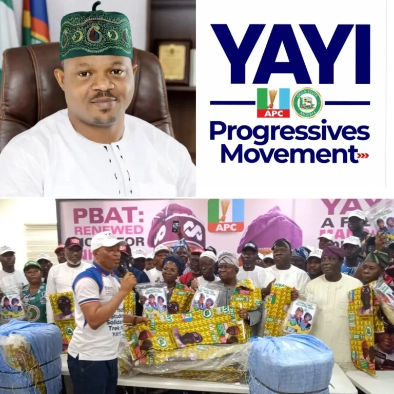 YPM Reaffirms Support for Adeola, Donates Campaign Materials